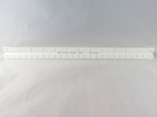 Triangle Ruler A.W. Faber Castell 853/Z1 Scale Drafting Tool Made in ...
