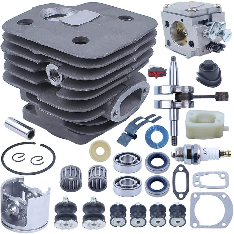 52Mm Kit Pistone Cilindro per Husqvarna 268 272 272XP, Con Albero Motore E Carbu