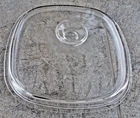 VTG Pyrex Corning Ware A-9-C Square Replacement Lid Only Clear Glass