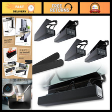 Under Desk Cable Management Tray Set of 4 - Self-Adhesive Cord Organizer, Wire H