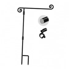  Garden Flag Stand,Sturdy Garden Flag Holder Pole for Outside House,Yard 1