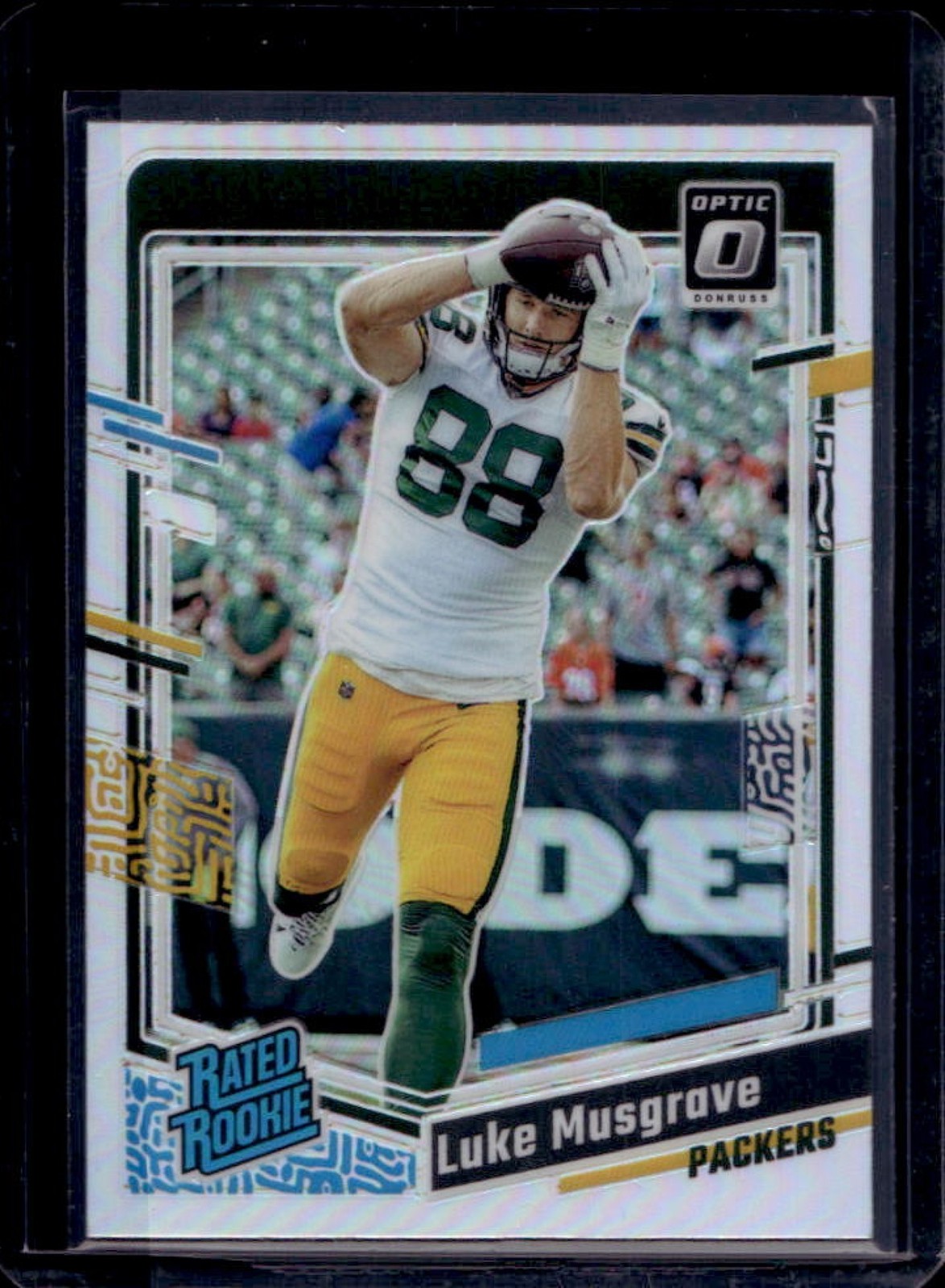 2023 Donruss Optic Luke Musgrave Holo Prizm Rated Rookie #241 Packers