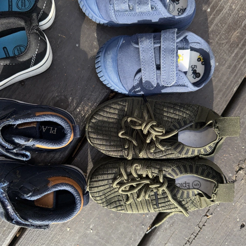 Lote De Zapatos Bebé Niño Tallas 6 Y 5 5 Pares De Zapatos Foto 4 de 4