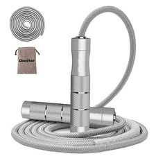 Gaoykai weighted jump rope Fitness for women men,1LB Tangle-free Skipping Rop...