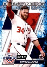 2021 Topps Opening Day #OOD-4 Bryce Harper Outstanding Opening Day