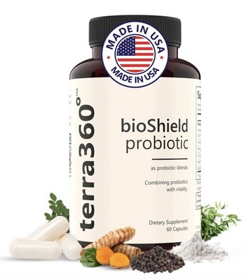 Terra360 BioShield Probiotic Gut & Immune Support 60 Capsules