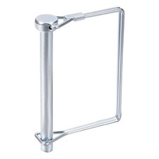 10mmx80mm Shaft Locking Pin Carbon Steel Square Trailer Coupler Pin Silver Tone