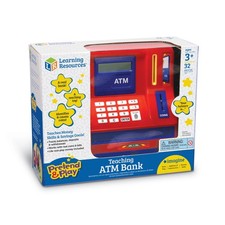 New - Learning Resources Pretend  Play - Teaching ATM Bank - Ages 3  1 player