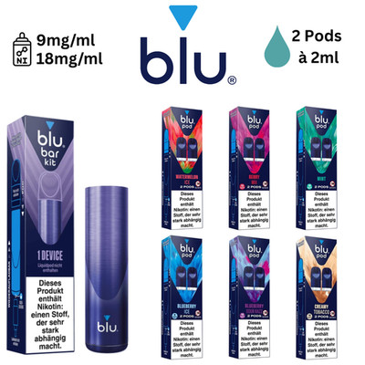 Blu Pod Liquidpods 2x 2ml Pods E-Zigarette E-Liquid E-Shisha | 9mg 18mg Nikotin