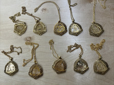 Vintage New Old Stock Zodiac Sign YOU PICK Horoscope NOS Pendant Necklace