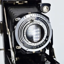 Rare Balda Folding Camera Meyer Goerlitz Trioplan 105mm f3.8 Compur-Rapid