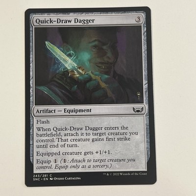 Quick-Draw Dagger SNC MTG 243/281 Magic the Gathering Card MINT Free Shipping 
