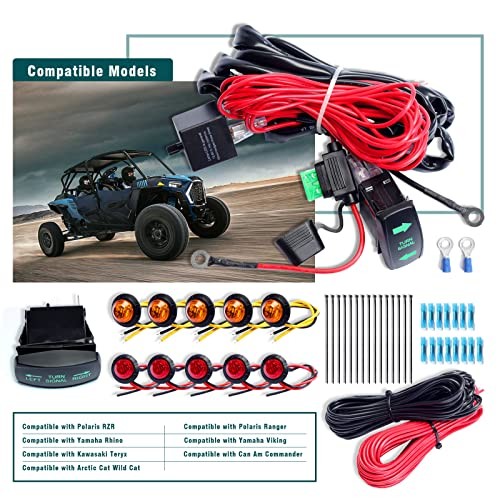 ATV UTV Turn Signal Kit with Turn Signal Rocker Pre-wired Turn Signal Kit - Picture 6 of 8