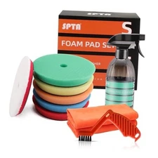  Polishing Pads, 5Pc 5 Inch 125mm Orbital Buffer Polisher Pads 5inch (125mm)