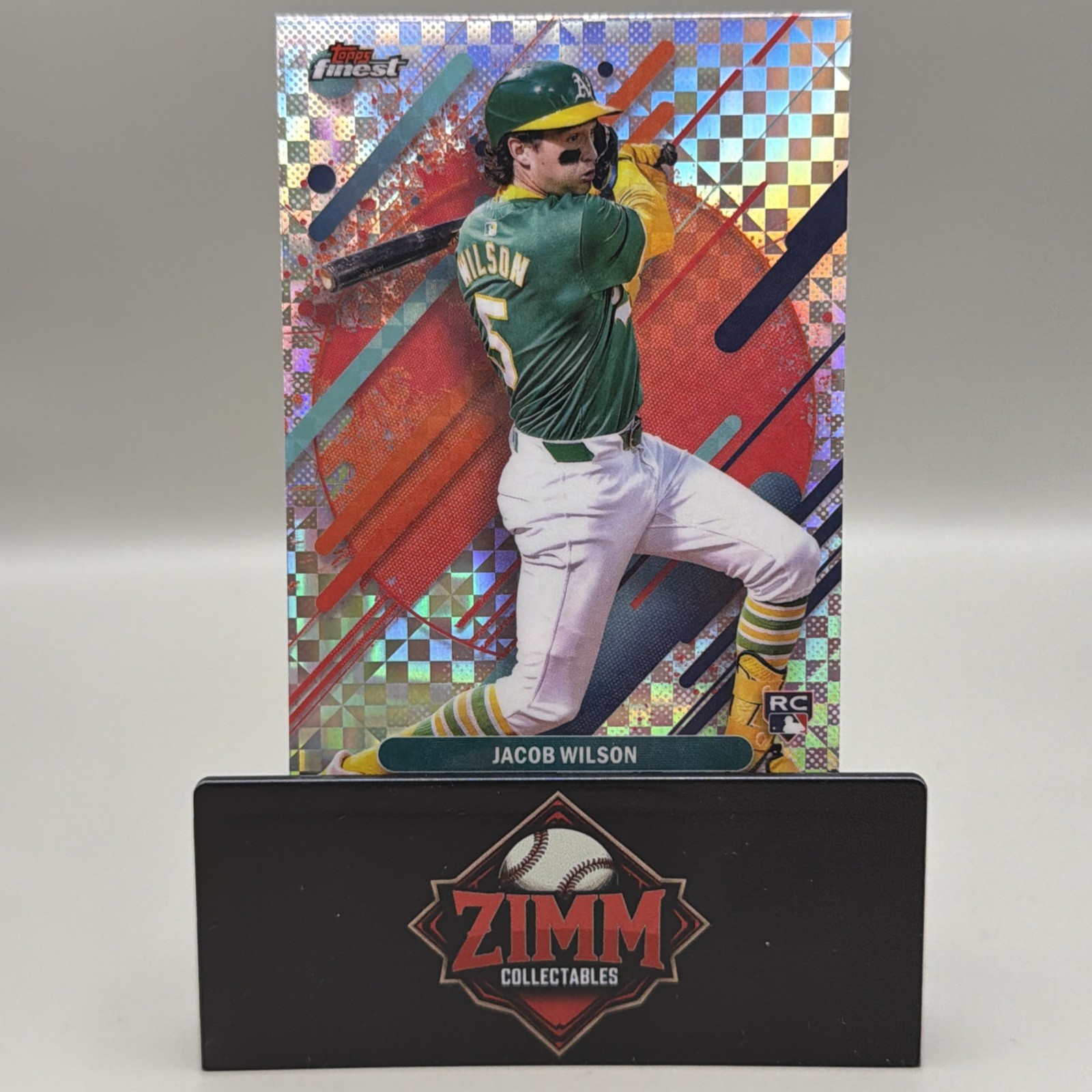 2025 Topps Finest - Rare Jacob Wilson #295 Checkerboard Refractor (RC)