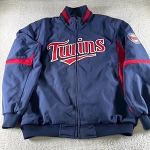 Minnesota Twins MLB Authentic Majestic Therma Base Jacket Blue Men's Size XL