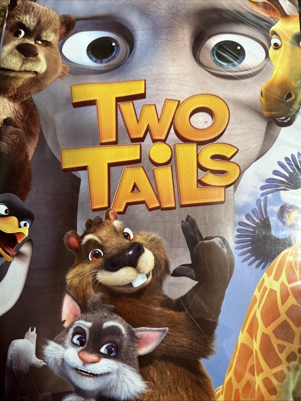 Two Tails DVD Bob the Beaver Max the Cat Aliens Animated Kids Animal Movie