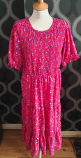 Simply Be Deep Pink Polka Dot Dress Size 20