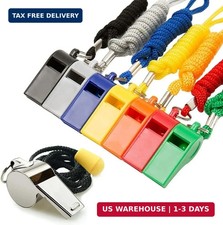 Whistle, 8PCS Sports Whistles with Lanyard, Loud Crisp Sound Whistles Bulk Ideal