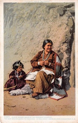 Elle von Ganado Weaver Navahos Indianer Indianer Postkarte