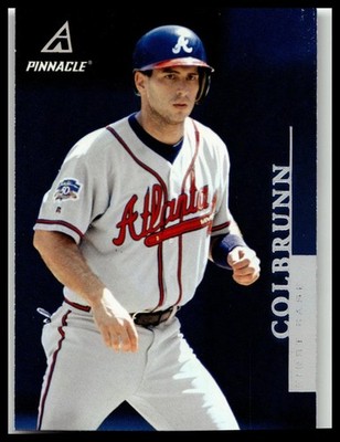 1998 Pinnacle #125 Greg Colbrunn Home Stats Atlanta Braves