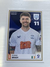 PANINI EFL 2025 - 26  STICKER   ROBBIE BRADY   PRESTON NORTH END     #304