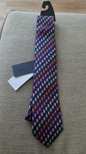 Psycho Bunny Tie 100% Silk English Fabric Made In USA NWT Navy