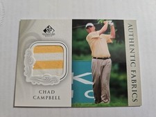 Chad Campbell 2004 SP Authentic Fabrics PGA Golf game used Memorabilia Relic