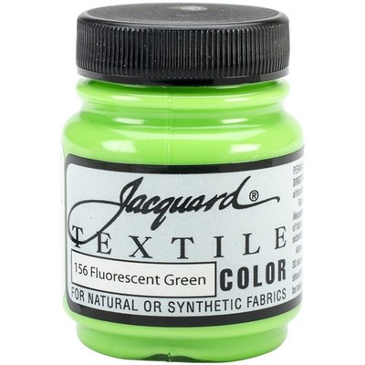 Jacquard Textile Color Fabric Paint 2.25oz-Fluorescent Green
