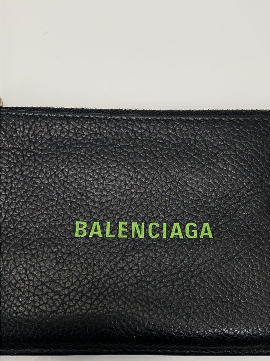BALENCIAGA Men's Leather Card Case, Black, 640535 thumbnail 3