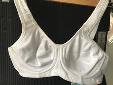 Freya Active Core Sports Bra White High Impact Underwired Full Cup 4002 New 28D
