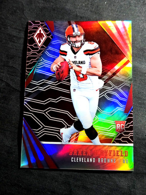 Baker Mayfield 2018 Panini Phoenix Red Prizm /299 Holo Rookie RC #106 MINT 💖💖