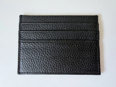 Porte-cartes cuir noir – format compact – neuf - Photo 1/4