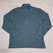 Johnnie-O Brewer Performance 1/4 Zip Golf Pullover Green Grass Sz XL MSRP 128