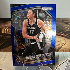 Panini 2025 Prizm WNBA Megan Gustafson #49 Las Vegas Aces Blue Prizm