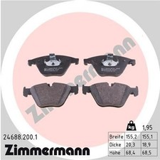 ZIMMERMANN BREMSBELÄGE passend für BMW 5 F10 F11 6 F12 F13 F06