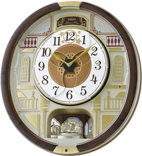 Concert Hall Melodies in Motion Musical Wall Clock - Elegant Timepiece