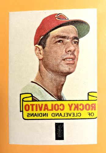 Rocky Colavito 1966 Topps Rub Offs card