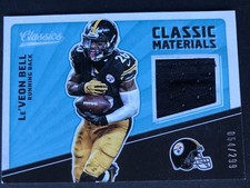 Le’Veon Bell 2017 Panini Classics Classic Material Jersey Swatch Steelers NFL