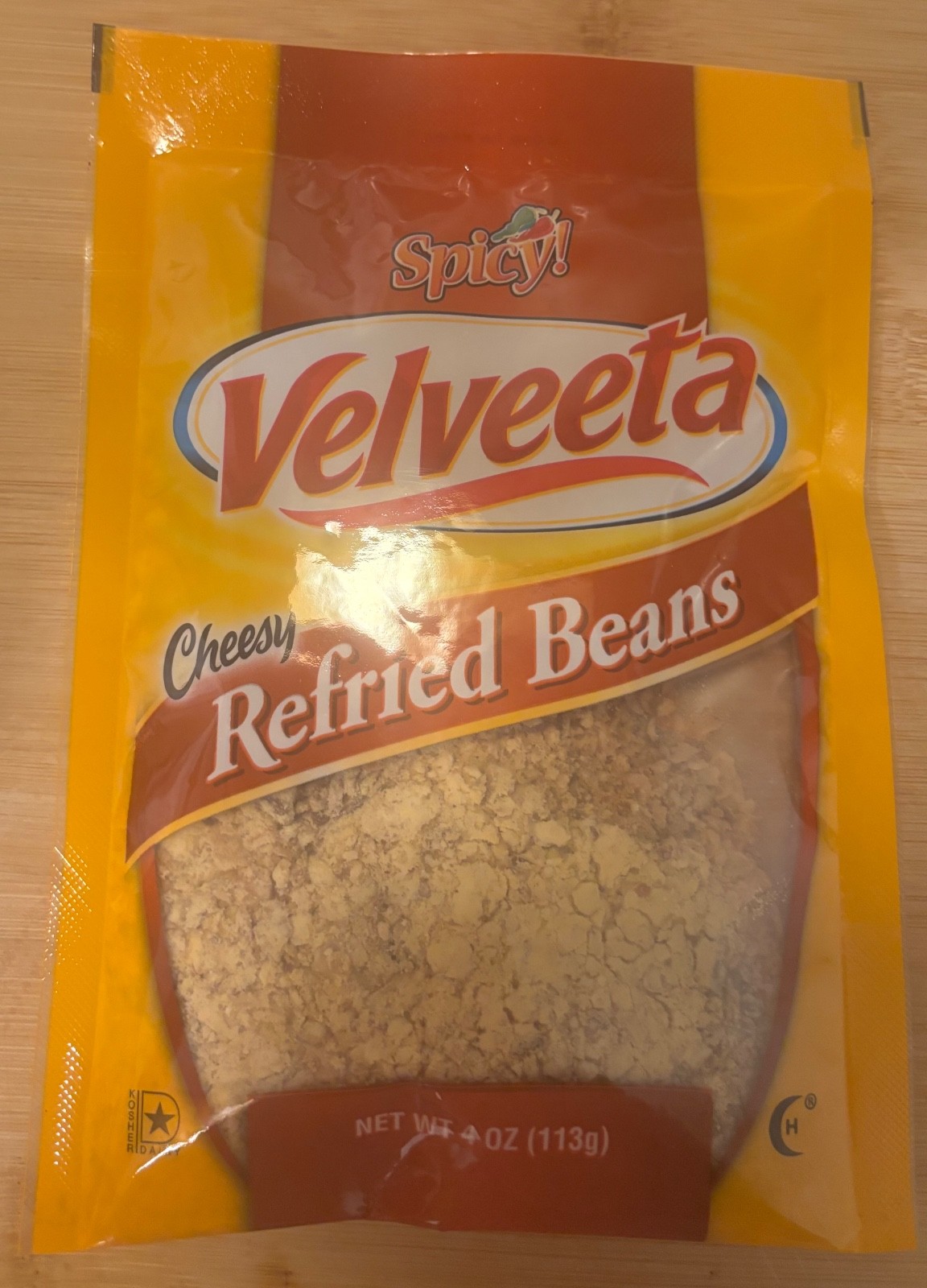 Velveeta Refried Beans Spicy Cheese 4oz - RARE Prison Commissary - Hard To Find