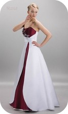 Simple satin wedding dress wedding dress burgundy ivory 32-60 lace up floor length