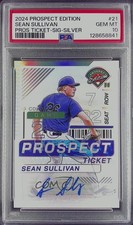 2024 Prospect Edition Silver Prizm Signatures Sean Sullivan #21 PSA 10 Auto 8d2