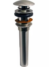 Signature Hardware SH332BN 1-1/2" Mushroom Style Pop-Up Bathroom Drain, Brushed