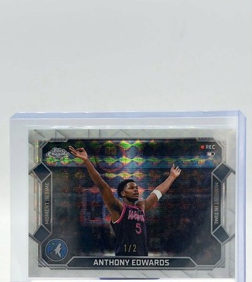 Topps 2025-26 Topps Chrome Update  Moment in Time Anthony Edwards  1/2 