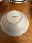 VTG Vintage Stoneware Ceramic Japan Glass Beige Red/Brown Set Of 6 Bowls — photo 5