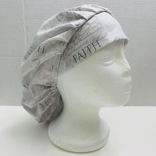 surgical/medical cap with cord lock, bouffant- Friendship,Faith, Hope,Love