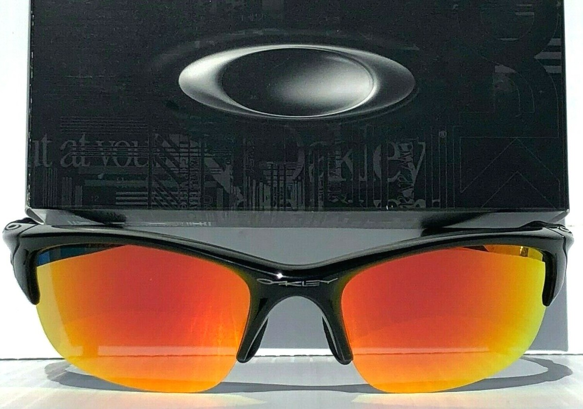 NEW* Oakley Half Jacket 2.0 Black w POLARIZED Galaxy Ruby Lens