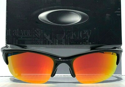 NEW* Oakley Half Jacket 2.0 Black w POLARIZED Galaxy Ruby Lens
