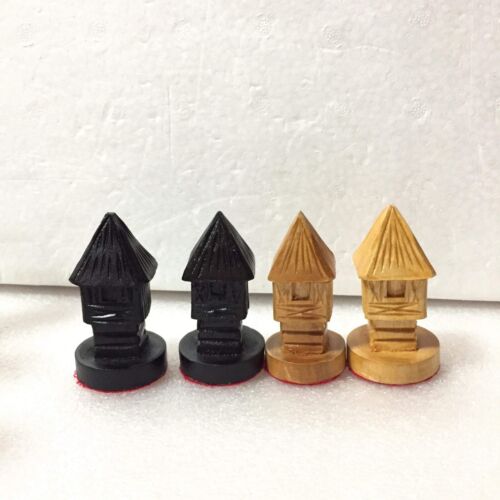 Vtg Exotic Wooden Hand carved Maria Clara Philippine Chess Set Pieces - Picture 14 of 20