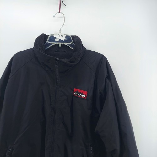 tri mountain jacket men size XL black fleece full zip city park lightweight - Picture 2 of 10